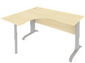 Стол эргономичный на металлокаркасе (левый)