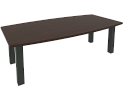 Стол для переговоров на металлокаркасе (антрацит)