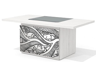 Стол руководителя с декор. траверсом