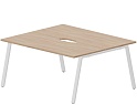 Составной Стол на 2 рабочих места (2 эргономичных выреза)