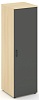 Гардероб узкий глубокий универсальный, задняя стенка ЛДСП