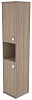 Офисный шкаф высокий узкий полузакрытый(Л/Пр)