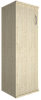 Офисный шкаф узкий средний закрытый, Л/Пр.