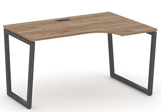 Стол рабочий эргономичный на T2-образных опорах 40х40 (Левый/Правый)