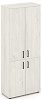 Офисный шкаф высокий широкий (2 низких + 2 средних фасада, задняя стенка ЛДСП