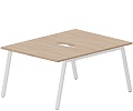 Составной Стол на 2 рабочих места (2 эргономичных выреза)
