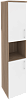 Офисный шкаф высокий узкий лев./прав. (2 низких фасада ЛДСП)
