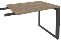 Брифинг-приставка к столу на О-образном металлокаркасе