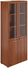 Офисный шкаф высокий широкий со стеклом