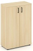 Офисный шкаф средний широкий (2 низких фасада, задняя стенка ЛДСП
