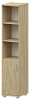 Офисный шкаф узкий высокий полузакрытый (ЛДСП)