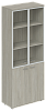 Офисный шкаф высокий широкий со стеклом