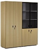 Офисный шкаф для документов с гардеробом