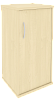 Офисный шкаф узкий низкий закрытый, Л/Пр.