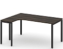 Стол письменный эргономичный Concept на П-образном металлокаркасе (левый)