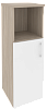 Офисный шкаф средний узкий лев./прав. (1 низкий фасад ЛДСП)
