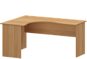 Письменный стол криволинейный, левый