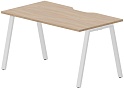 Стол рабочий на металлокаркасе (А-опоры / с эргономичным вырезом)