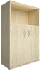 Офисный шкаф средний широкий (2 низкие двери ЛДСП)