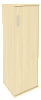 Офисный шкаф узкий средний закрытый, Л/Пр.