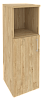 Офисный шкаф средний узкий лев./прав. (1 низкий фасад ЛДСП)