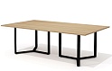 Стол для переговоров на металлокаркасе (черн. опоры)