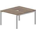 Составной стол на 2 рабочих места (2 эргономичных выреза)